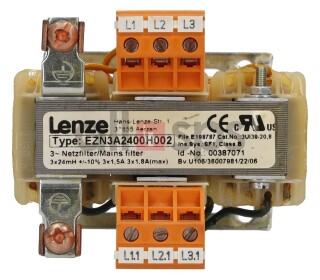 LENZE 3-MAINS FILTER 387071, EZN3A2400H002 USED (US)