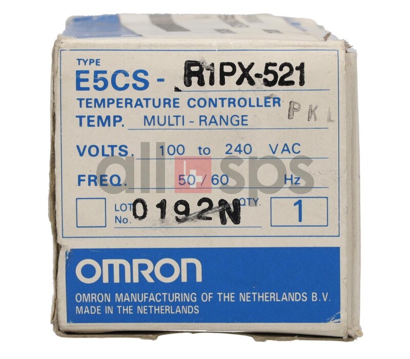 OMRON TEMPERATURE CONTROLLER, E5CS-R1PX-521