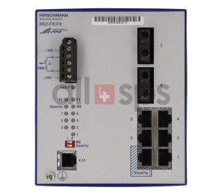 HIRSCHMANN RAIL SWITCH MODULE, RS2-FX/FX-ST