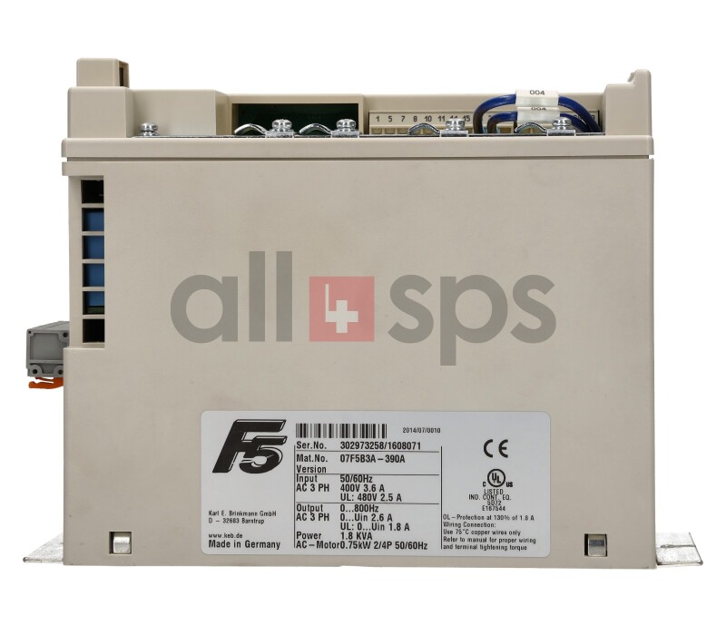 KEB FREQUENCY INVERTER, 07F5B3A-390A