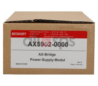 BECKHOFF POWER SUPPLY MODUL, AX BRIDGE, AX5902-0000