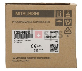 MITSUBISHI FX3U PROGRAMMABLE CONTROLLER, FX3GE-24MR/ES NEW (NO)