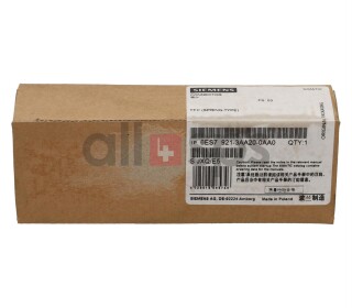 SIMATIC S7-300 FRONT CONNECTOR, 6ES7921-3AA20-0AA0 NEW SEALED (NS)