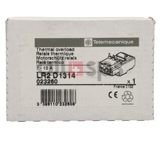 TELEMECANIQUE THERMAL OVERLOAD RELAY, LR2D1314