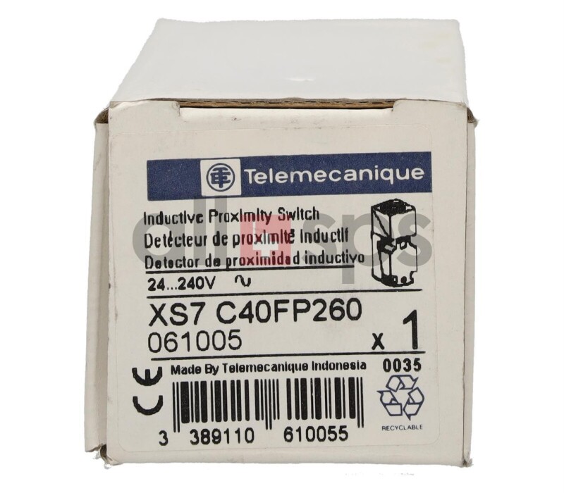 TELEMECANIQUE INDUCTIVE SENSOR, XS7C40FP260