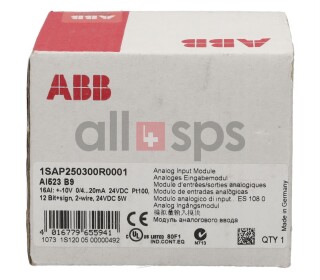 ABB ANALOGES EINGABEMODUL AI523 - 1SAP250300R0001 NEW SEALED (NS)