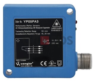 WENGLOR LASERDISTANZSENSOR, YP05PA3