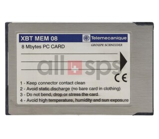 TELEMECANIQUE MEMORY CARD PCMCIA, XBT MEM 08 USED (US)