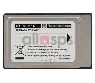 TELEMECANIQUE MEMORY CARD PCMCIA, XBT MEM 16