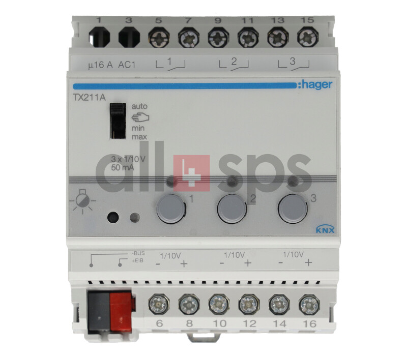 HAGER SWITCH/- DIMMING ACTUATOR, TX211A