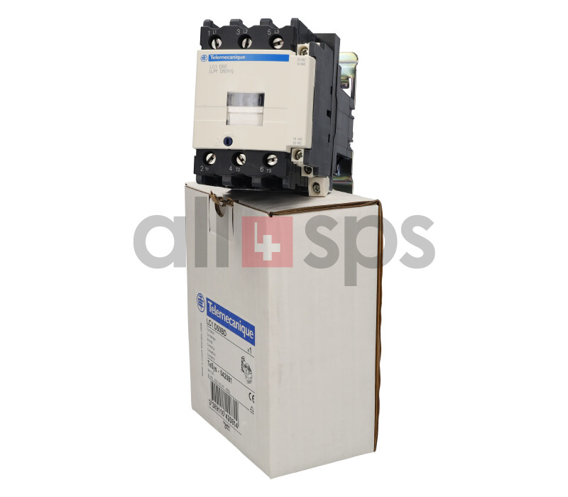 SCHNEIDER ELECTRIC CONTACTOR 22KW, LC1D50BD