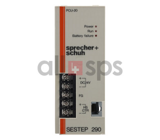 SPRECHER + SCHUH CPU MODULE SESTEP 290, PCU-20