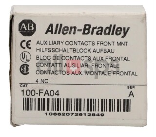 ALLEN BRADLEY AUXILIARY CONTACT, 100-FA04 NEW (NO)