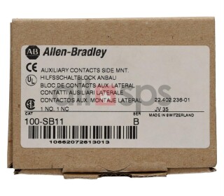 ALLEN BRADLEY AUXILIARY CONTACT, 100-SB11 NEW (NO)