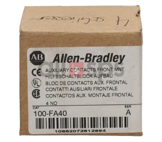 ALLEN BRADLEY AUXILIARY CONTACT, 100-FA40