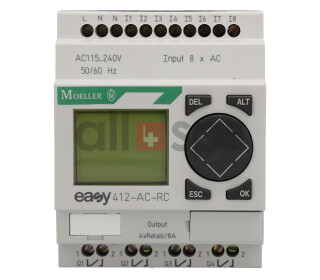 MOELLER CONTROL RELAY, EASY412-AC-RC