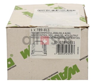 WAGO MANUAL OPERATION MODULE, 789-811