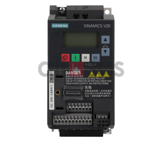 SINAMICS V20 INVERTER 0.25KW, 6SL3210-5BB12-5AV0