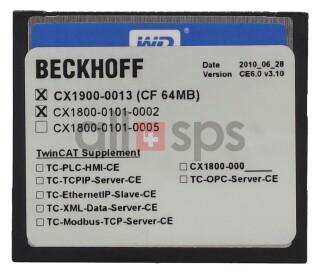BECKHOFF SPEICHERKARTE 64MB, CX1800-0101-0002 - CX1900-0013 GEBRAUCHT (US)