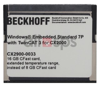 BECKHOFF CFAST CARD 16GB - CX2900-0033 USED (US)