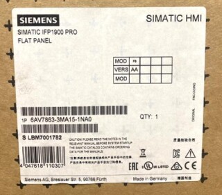 SIMATIC IFP1900 PRO 19 FLAT PANEL - 6AV7863-3MA15-1NA0