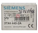 SIEMENS AUXILIARY CONTACT BLOCK - 3TX4 440-2A NEW (NO)