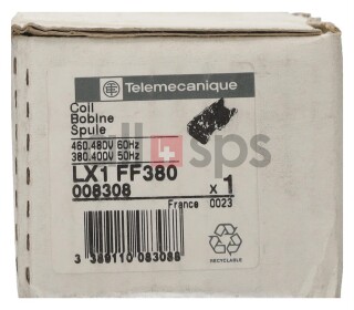 TELEMECANIQUE CONTACTOR COIL, LX1 FF380