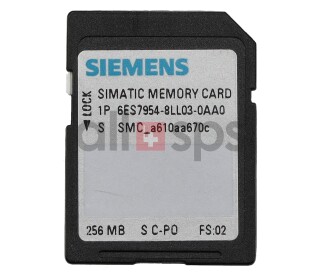 SIMATIC S7, MEMORY CARD S7-1X00, 256MB - 6ES7954-8LL03-0AA0