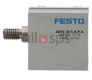 FESTO KURZHUBZYLINDER, 188150 - ADVC-20-5-A-P-A