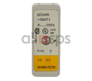 SIMATIC S5 MEASURING RANGE MODULE, 6ES5498-1AA71